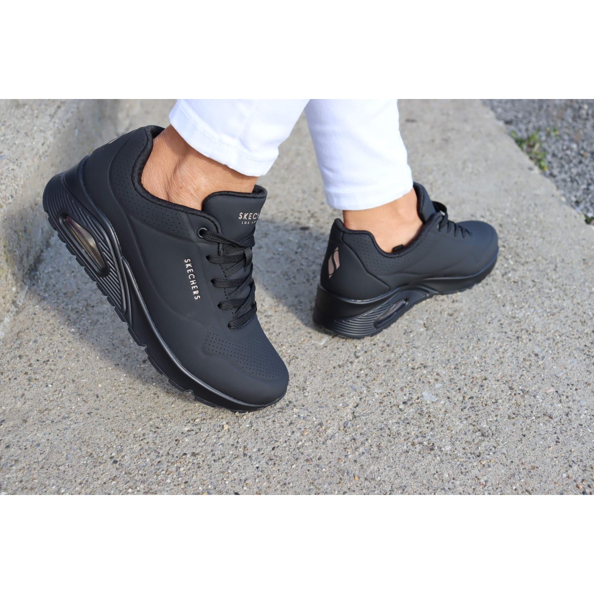 Skechers Black Uno Stand On Air