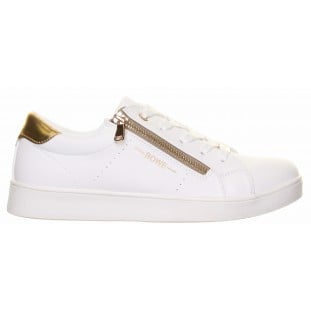 Tommy Bowe White Gold  Plain Side Zip Trainer