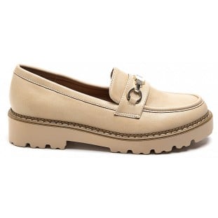 Beige Snaffle Bar Casual Loafer