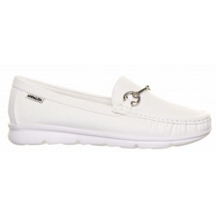 White Flexi Sole Snaffle Bar Moccasin