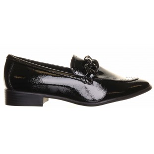 Marco Tozzi Black Link Trim Slim Loafer