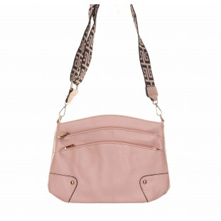 Pink Two Zip Small Fashion Bag