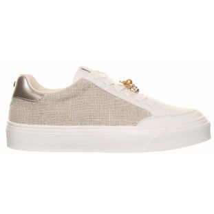 Tommy Bowe Beige Bee Trim Laced Trainer