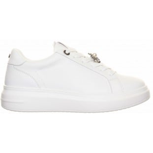 Tommy Bowe White Hi Sole Bee Trim Laced Trainer