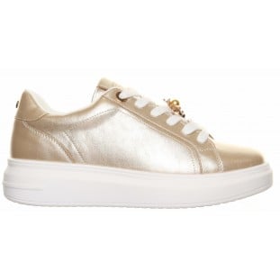 Tommy Bowe Gold Hi Sole Bee Trim Laced Trainer