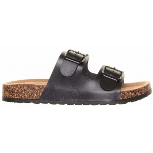 Heavenly Feet Black Foot Bed Sandal
