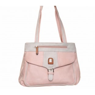 Pink Buckle Pocket Large Bag