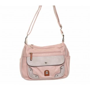 Pink Stud Pocket Medium Soft Bag