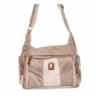 Tan Soft 3 Pocket Medium Bag