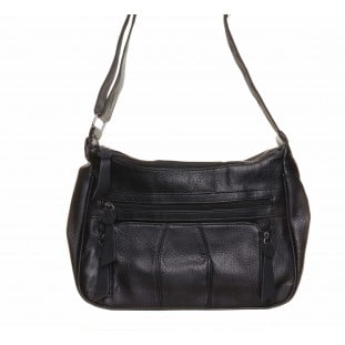 Black 2 Pockets Medium Bag