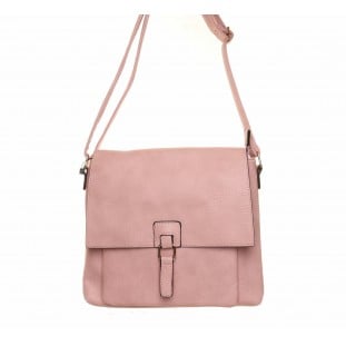 Pink Flap Over Big Pocket Bag