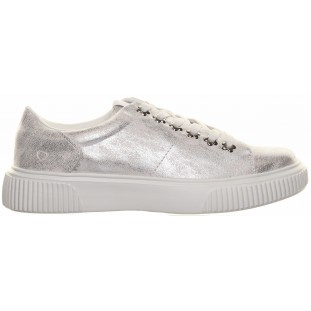 Heavenly Feet Silver Low Metallic Trainer