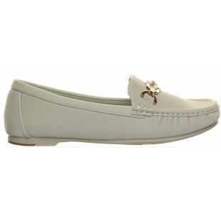 Bella Green Oval Trim Comfort Moccasin