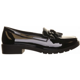 Black Patent Tassel Loafer