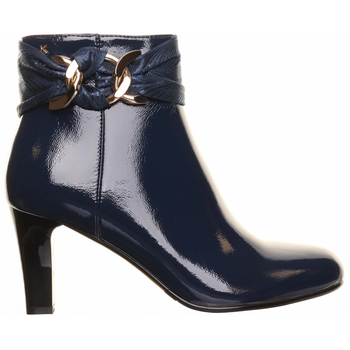 Kate Appleby Navy Side Trim Ankle Boots - Main Image