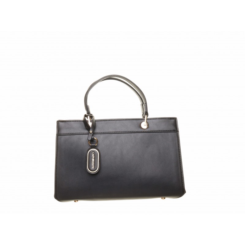 Black Tag Trim Plain Bag
