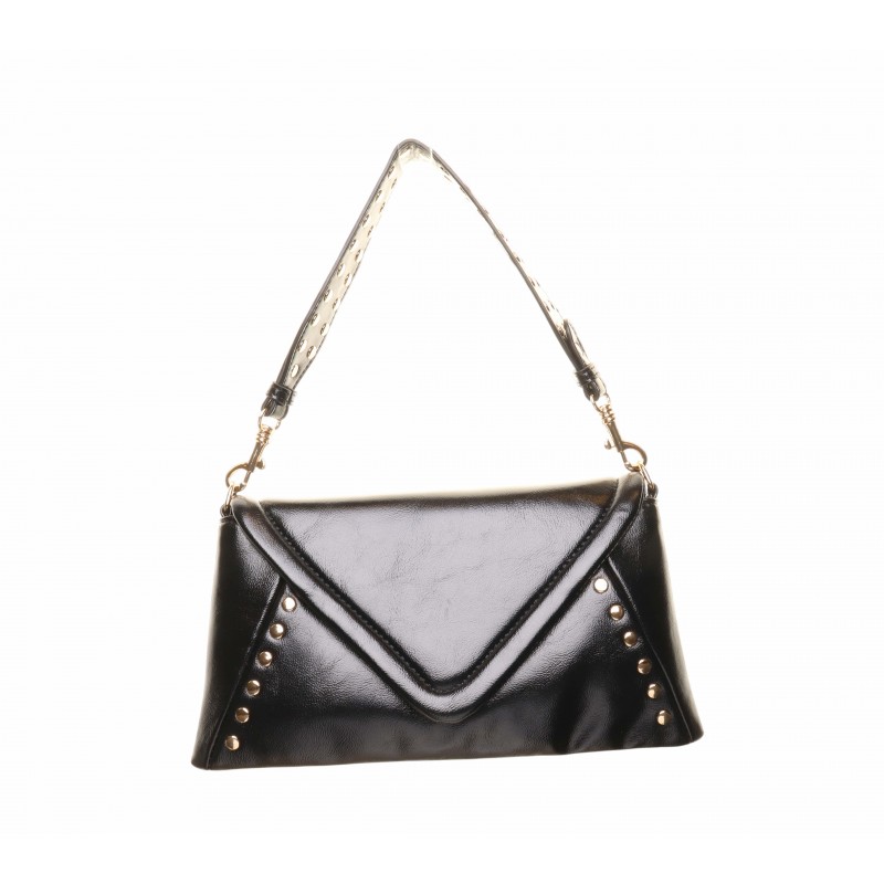 Black Stud Trimmed Dress Bag