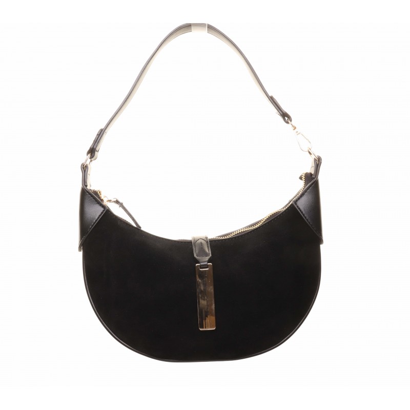 Black Curved Dress Bag