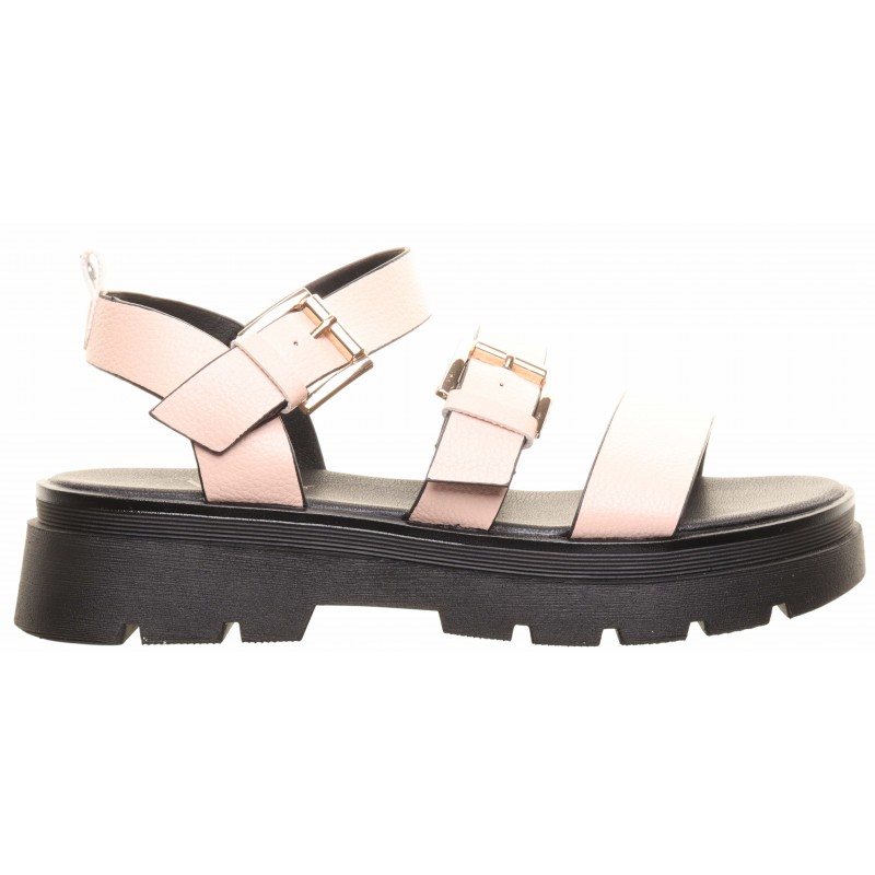 Una Healy Pink Chunky Strap Sandal