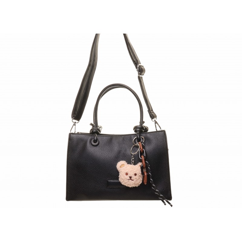Black T Bear Medium Bag