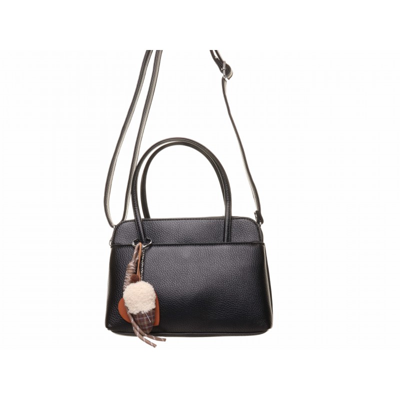 Black Heart Trim Medium Bag