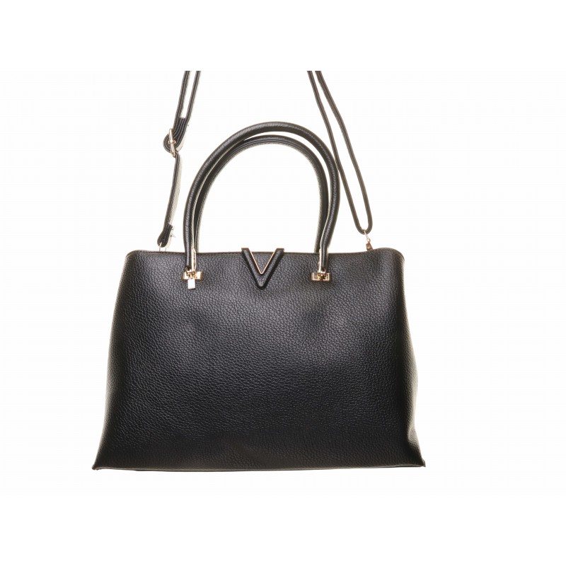 Black V Trim Medium Bag