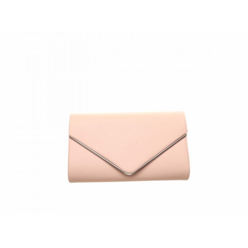 Pink Envelope Flap Clutch