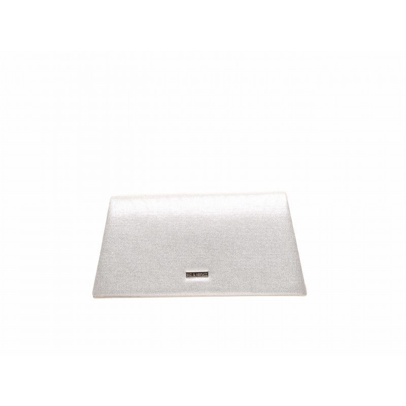 Silver Glimmer Clutch Handle Bag