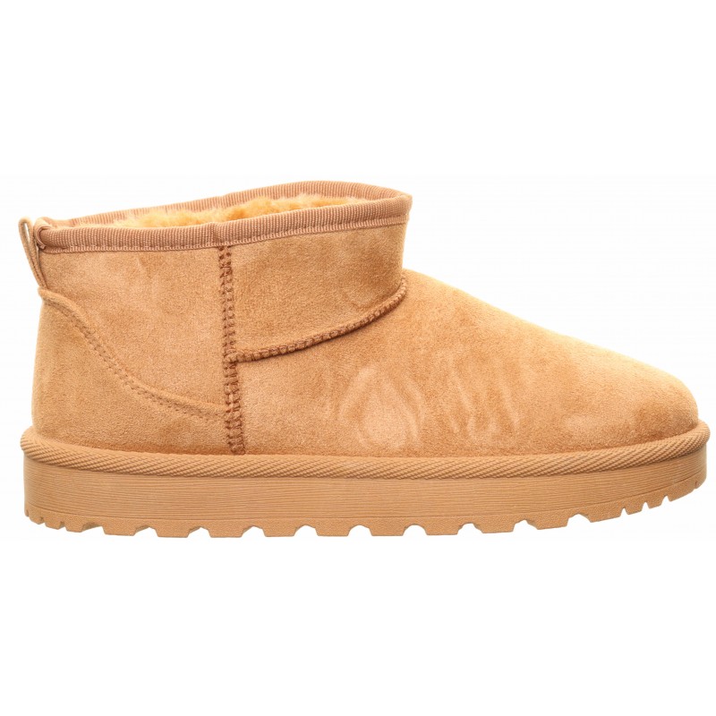 Camel Low Profile Ankle Fur Lined Boot