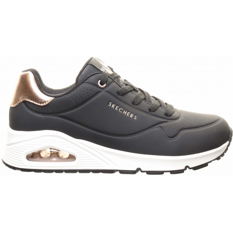 Skechers Black and Gold Uno Golden Air