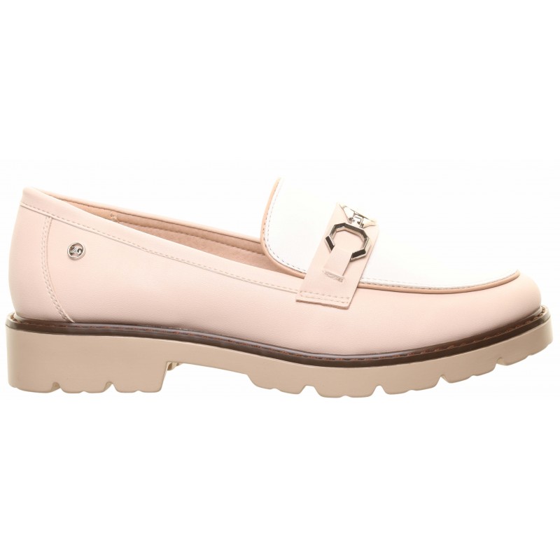 Zanni & Co Beige Link Trim Chunky Loafers