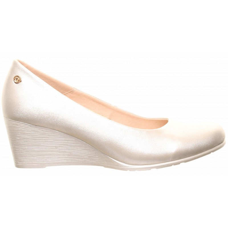 Zanni & Co Gold Wedge Shoes