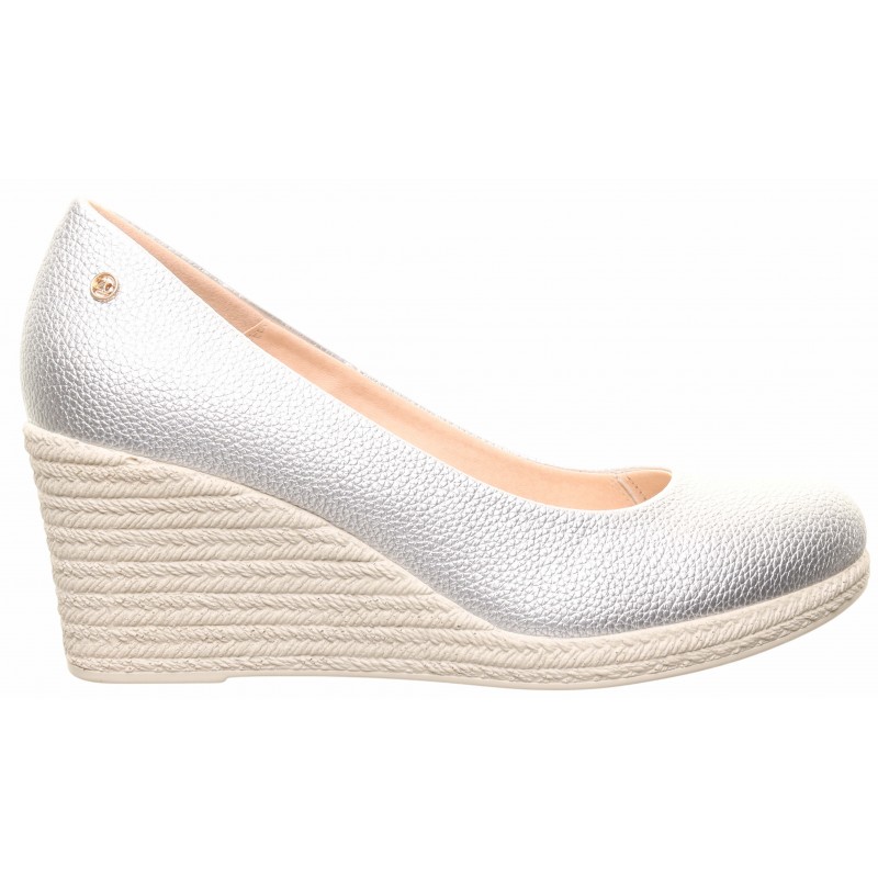 Zanni & Co Silver Plain Wedge Shoes