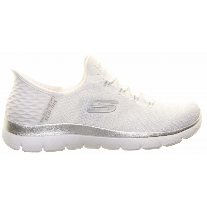 Skechers White Slip-ins Summits