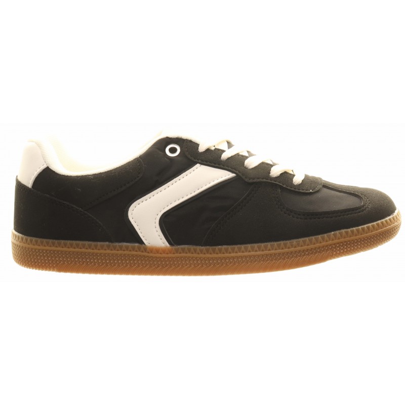 Black Chevron Stripe Two Tone Trainers