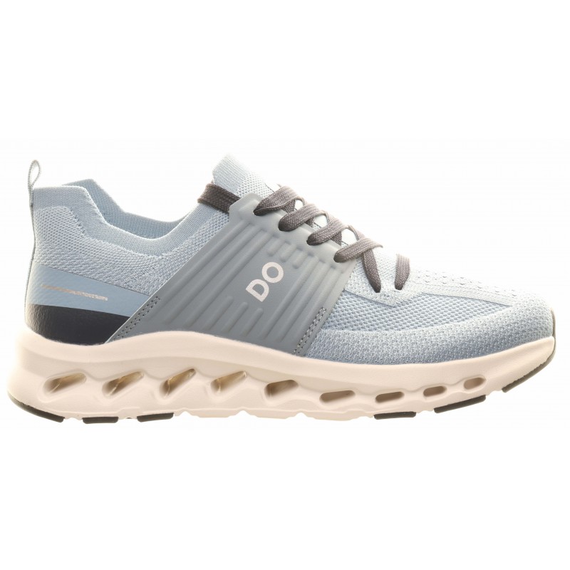 Blue Stretch Two Tone Laced Trainers
