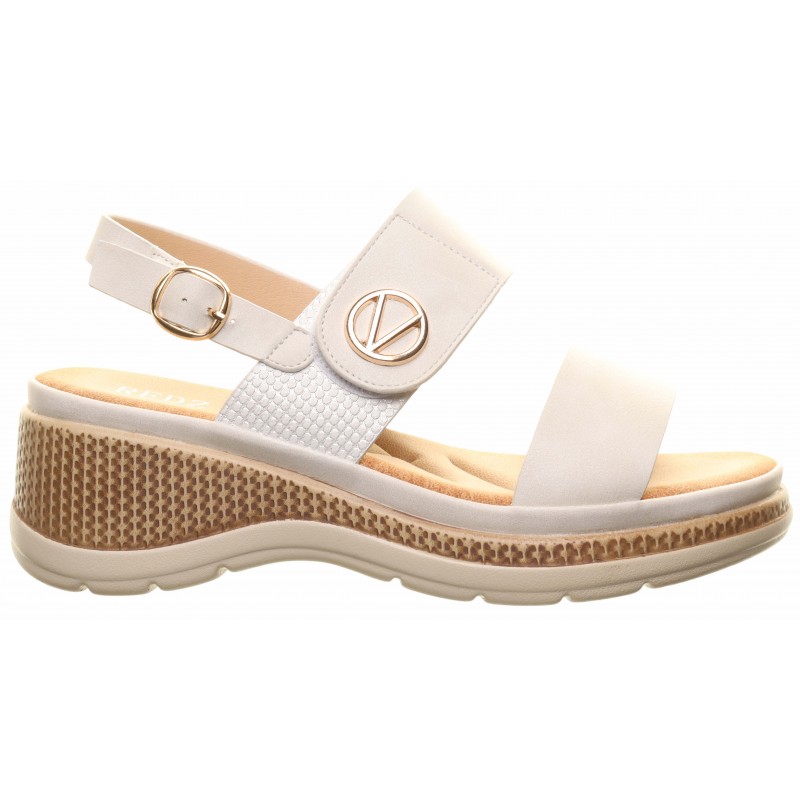 Off White Low Wedge V Trim Sandal