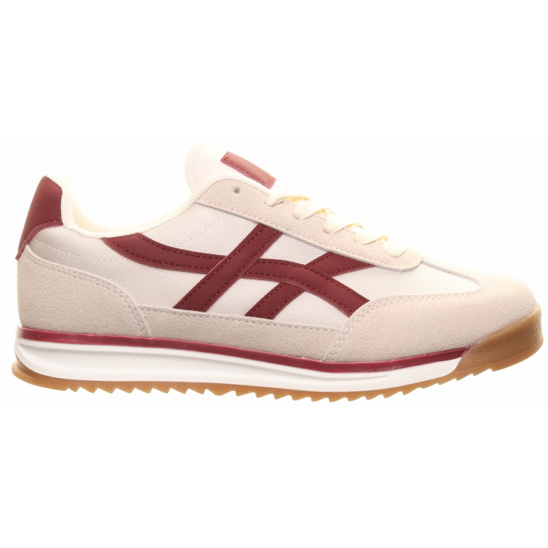 Beige Wine H Stripe Trainer