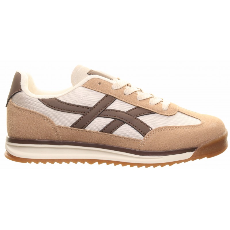 Taupe Tan H Stripe Trainer