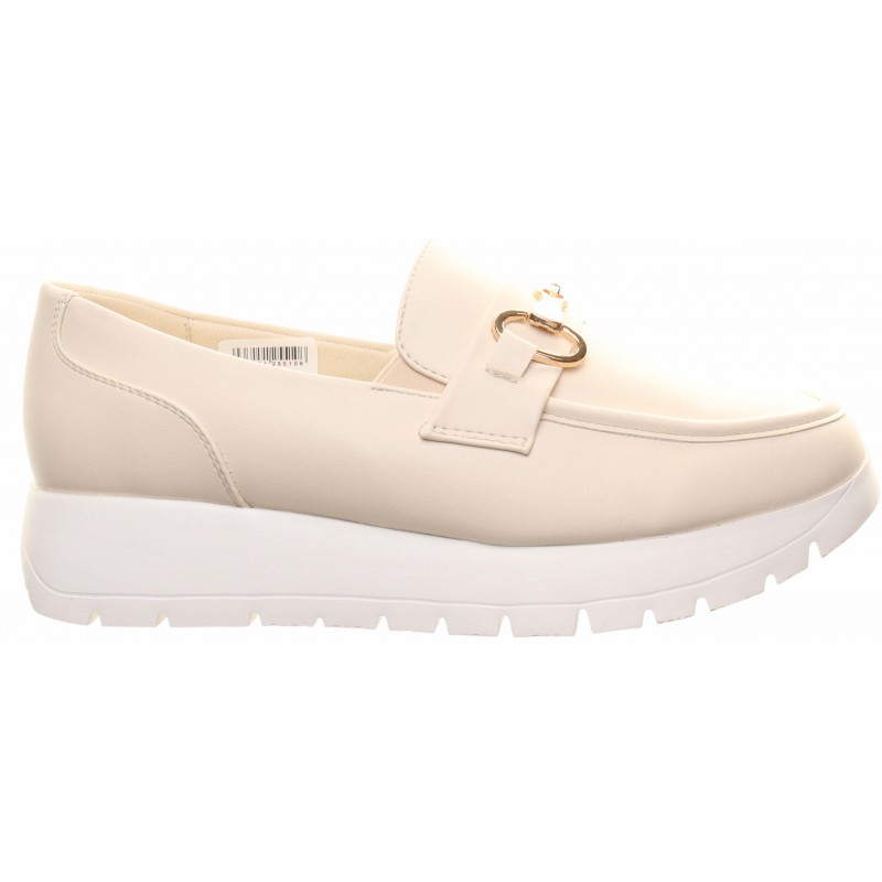 Heavenly Feet Stone Wedge Snaffle Trim Loafers
