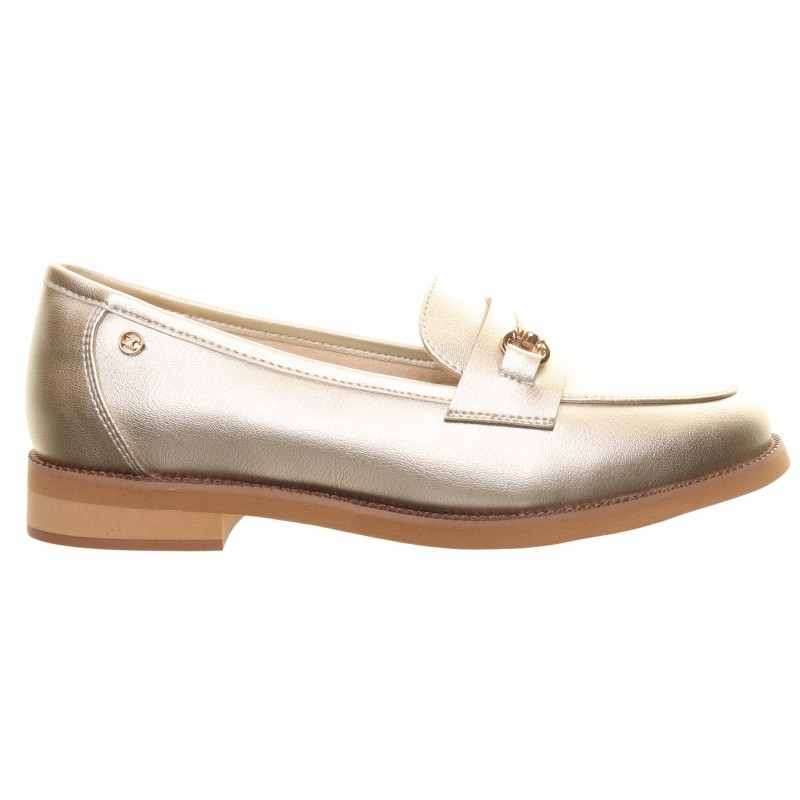 Zanni & Co Gold Snaffle Trim Loafers