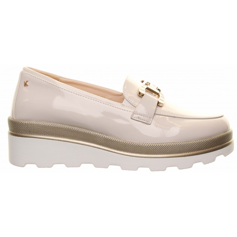 Kate Appleby Beige Wedge Trim Loafer