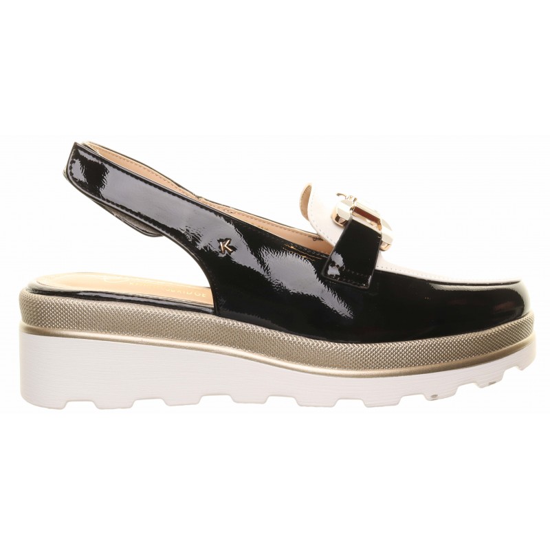 Kate Appleby Black Slingback Wedge Loafer