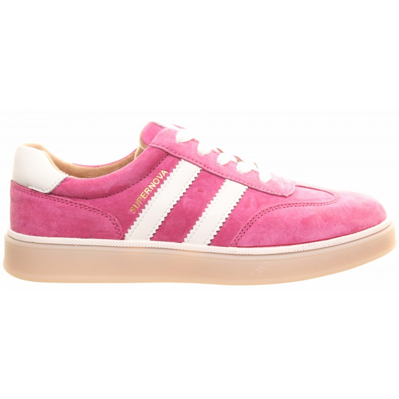 Drilleys Pink Two Stripe Trainer