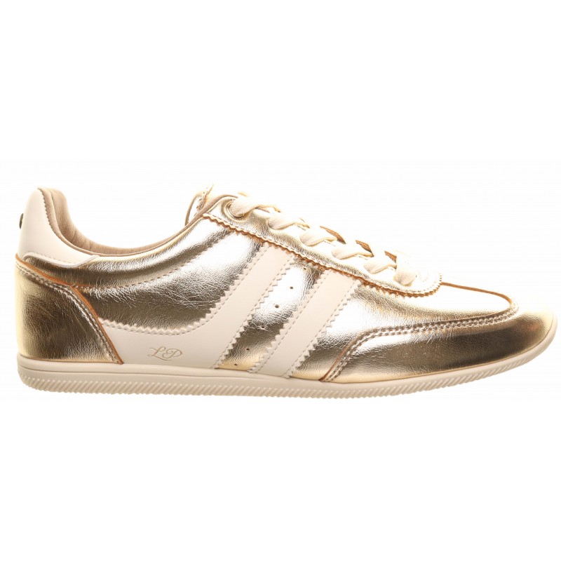 Tommy Bowe Gold Low Profile L Stripe Trainer