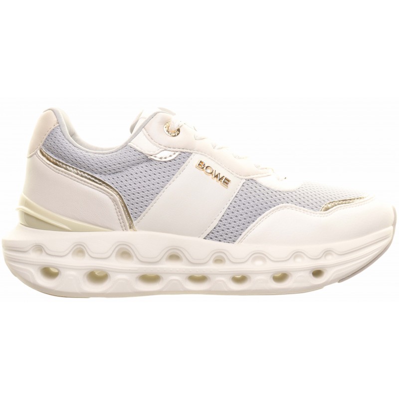 Tommy Bowe Silver High Sole Two Tone Trainers