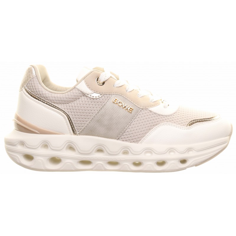 Tommy Bowe Gold High Sole Two Tone Trainers