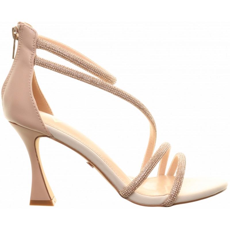 Una Healy Gold High Heel Strappy Sandals