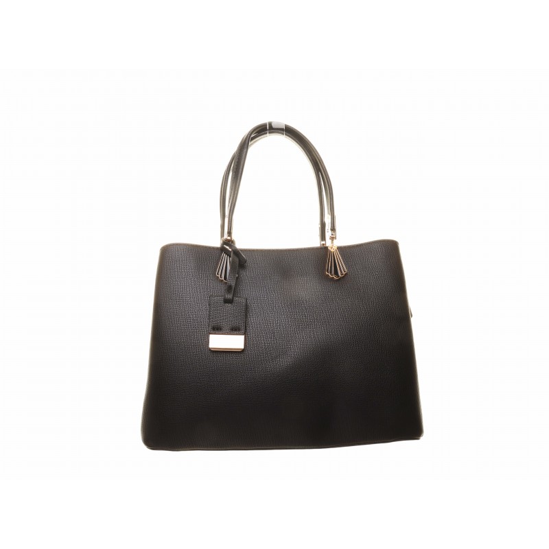 Black Luggage Tag Large Bag