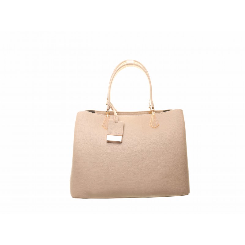 Taupe Luggage Tag Large Bag